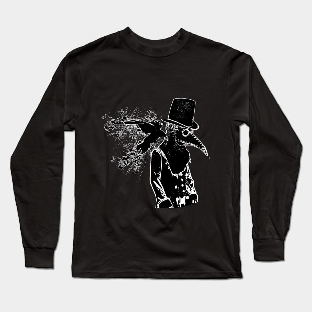 Black Plague Long Sleeve T-Shirt by MysticMoonVibes